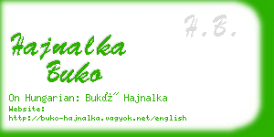 hajnalka buko business card